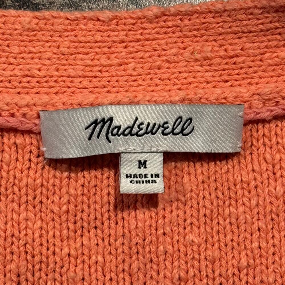 Madewell Cardigan Sweater Minimalist Feminine Whimsical Boho Button Up Medium - Picture 3 of 6